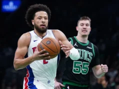 Guardas de Cade Cunningham, vitória do Boston Celtics contra o Detroit Pistons