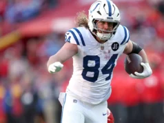 Lesão de Tyler Warren: o que o status significa para a semana 13 contra os texanos