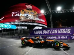 Lando Norris conquistou a pole na chuvosa qualificação de Las Vegas, com Verstappen em segundo