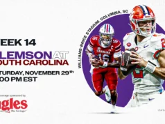 Previsões de pontuação da equipe para o confronto de Clemson contra a Carolina do Sul