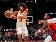Asa Newell, do Hawks, marcou 14 pontos em sua segunda missão na G League