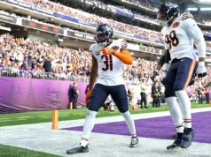 Os Bears colocaram os Vikings em vantagem por 7-3 com um FG no último segundo
