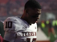 AP Top 25: Texas A&M cai para a 7ª posição depois de perder para o Texas
