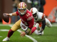 Temperaturas ventosas e congelantes saudaram os 49ers em Cleveland