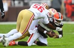 Purdy marcou dois touchdowns no segundo tempo