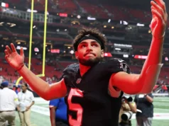 Os Falcons terão Drake London contra os Panthers hoje