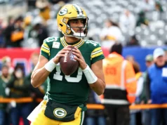 Packers QB Jordan Love é questionável com lesão no ombro contra Giants