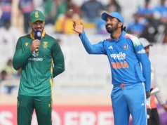 A Índia perdeu o sorteio pela 19ª vez consecutiva, já que a África do Sul optou por entrar em campo no primeiro ODI