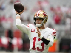 Brock Purdy domina após lesão no dedo do pé, Jacoby Brissett quebra recorde de rebatidas para liderar 49ers na vitória sobre os Cardinals