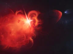 Astrônomos observam uma rara explosão planetária em uma estrela próxima