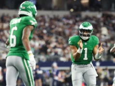 Nenhuma designação de lesão para o confronto entre DeVonta Smith e Saquon Barkley vs.