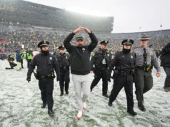 Indiana, estado de Ohio, está lutando pelo título do Big Ten e pela primeira colocação no College Football Playoff
