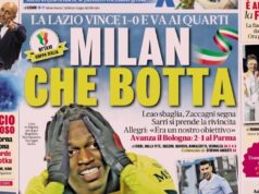 Jornais de hoje – Choque do Milan na Coppa Itália, X da Itália no sorteio da Copa do Mundo