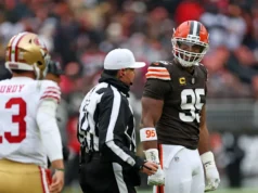 George Kittle disse brincando a Myles Garrett que o deixaria demitir Brock Purdy