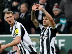 Guimarães, Sher e Gordon iniciam 4-3-3 Newcastle United prevê escalação contra Burnley
