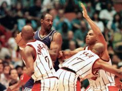 História da camisa 2 do Houston Rockets – Ameaça de sela (1997-98)