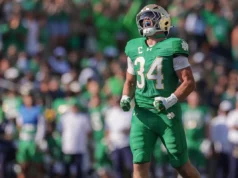 Notre Dame passou para o 10º lugar devido à política dos playoffs do futebol universitário