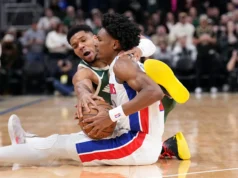 Pistons perdem grande vantagem contra Bucks após lesão de Giannis Antetokounmpo