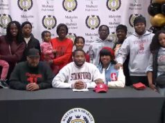 O aluno da Newark High School assinou contrato para jogar futebol americano da Divisão I com a Universidade de Stanford