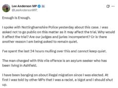 Solicitante de asilo paquistanês desmascarado condenado por estuprar menina ‘protegida’ no parque pelo parlamentar reformista Lee Anderson