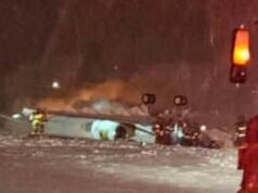 Os corpos ainda estão nos destroços de um jato particular que caiu no Maine no domingo, matando seis pessoas, incluindo a esposa de um advogado poderoso.