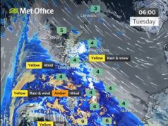 O mapa meteorológico do Reino Unido revela onde a tempestade Chandra atingirá hoje: a Grã-Bretanha se prepara para ventos de 130 km/h, chuvas torrenciais e neve dias após a devastação de Ingrid