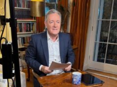 Piers Morgan foi forçado a filmar seu programa em casa ao retornar ao trabalho após uma prótese de quadril e diz que está “de volta ao jogo” depois de passar uma semana no hospital.