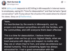 Apple condenada após memorando interno sobre assassinatos no ICE em Minneapolis vazar online