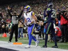 O pênalti de Rick Woolen quase atrapalha a candidatura dos Seahawks pela vaga no Super Bowl