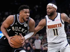 O Bucks não tem cronograma para quando Giannis Antetokounmpo poderá retornar de uma distensão na panturrilha direita.