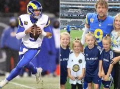 A esposa de Matthew Stafford, Kelly, revela o que o quarterback frustrado fez às 2h30 depois de perder o campeonato da NFC