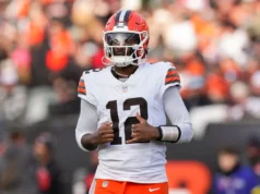 O novo técnico dos Browns, Todd Monken, elogiou o QB Shedur Sanders