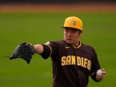 Status do WBC do apaziguador dos Padres, Yuki Matsui, com o Japão em questão devido a um problema na virilha