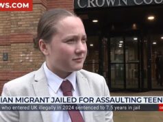 Menina adolescente abusada sexualmente por requerente de asilo iraniano que veio para a Grã-Bretanha na traseira de um caminhão enfrenta corajosamente o tribunal enquanto é preso