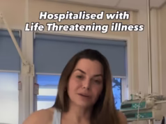 A ex-garota da FHM Louise Glover, 42, revelou que está no hospital para uma ‘cirurgia de alto risco’ para remover um tumor raro e perigoso de sua glândula adrenal