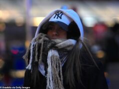 Nova York é oficialmente mais fria que a Antártida, já que a cidade é devastada por uma onda de frio de inverno de 3F.