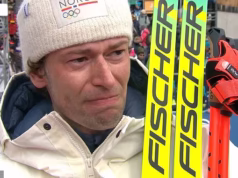 A namorada ‘de coração partido’ do medalhista dos Jogos Olímpicos de Inverno que usou sua entrevista pós-corrida para admitir publicamente que a traiu respondeu – e não foi o ‘final feliz’ que ela esperava