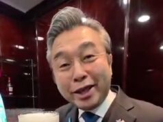 ‘Injetando um xixi’… Embaixador japonês experimenta a perna de Tennent depois de torcer por compatriotas na partida do Celtic