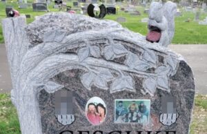 Família perturbada ordenada a remover lápides dos túmulos de dois jovens irmãos com imagens altamente inadequadas