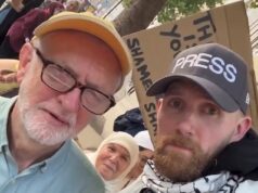 O ativista pró-palestino que assediou Matt Lucas na estação de metrô é um convertido ao Islã de 6’7, amante de Corbyn, que se torna ‘muçulmano britânico branco’ online