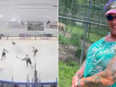 Jogadores de hóquei de Rhode Island aterrorizados fogem de Robert Dorgan em seus patins para uma loja próxima depois que um tiro de balão deixa vários mortos: ATUALIZAÇÕES AO VIVO