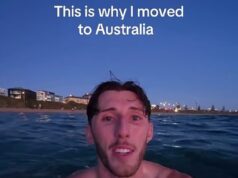 Um britânico compartilhou um vídeo de seu mergulho noturno em uma praia de Melbourne… mas os australianos dizem que foi uma coisa estúpida de se fazer por causa de um resfriado