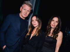 Beckham e Ramsey estão em guerra? Victoria foi fotografada parecendo chapada no lançamento de Gordon no Netflix, com fontes dizendo a Katie Hinds que os comentários do chef sobre a rivalidade no Brooklyn arrepiaram as penas.