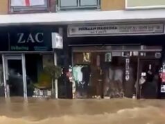 Canos estourados causam inundações massivas em Islington, à medida que a água sobe nas estradas