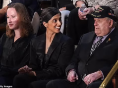 Trump elogiou a grávida Usha Vance quando ela se juntou à SOTU após anunciar sua quarta gravidez