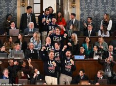 Democratas provocam indignação com a recusa de Trump em concorrer à seleção olímpica de hóquei dos EUA no Estado da União