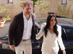 Harry e Meghan estão tentando “desconectar-se do lado negro da realeza” copiando a pose característica da Duquesa Diana durante uma visita semi-real à Jordânia para visitar refugiados sírios, disse um especialista em linguagem corporal.