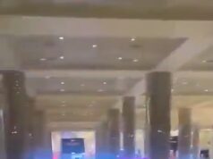 Pânico no aeroporto de Dubai ‘atingido por um drone suicida iraniano’ enquanto passageiros fogem do terminal atingido