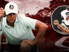 Charlie Woods, filho da lenda do golfe Tiger Woods, se comprometeu com o estado da Flórida