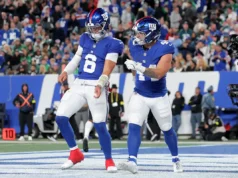 Jaxson Dart e Cam Skattebo assumem cargos de liderança no New York Giants